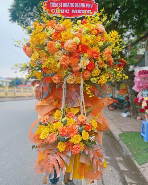 Hoa khai trương nhà hàng
