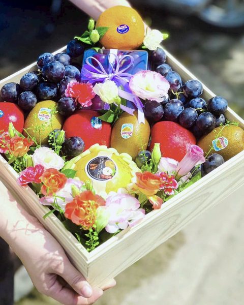 Giỏ Hoa Quả Chúc Mừng