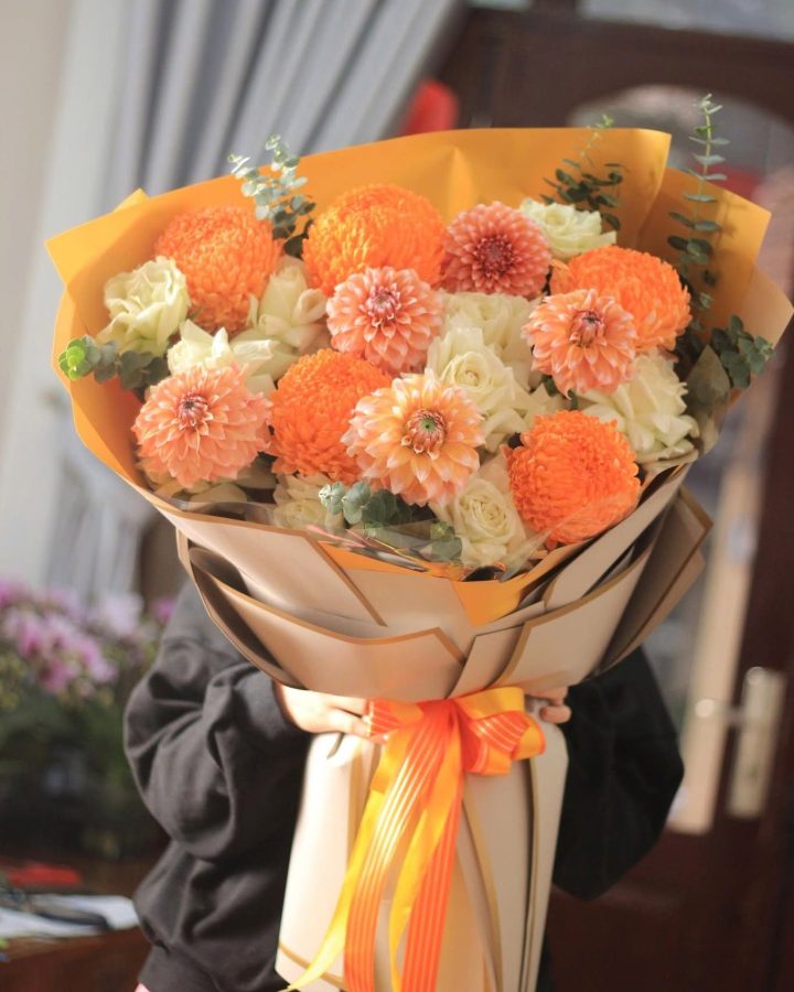 Bó hoa thược dược