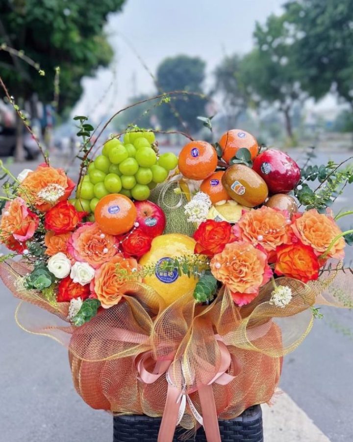 Giỏ Hoa Quả Chúc Mừng