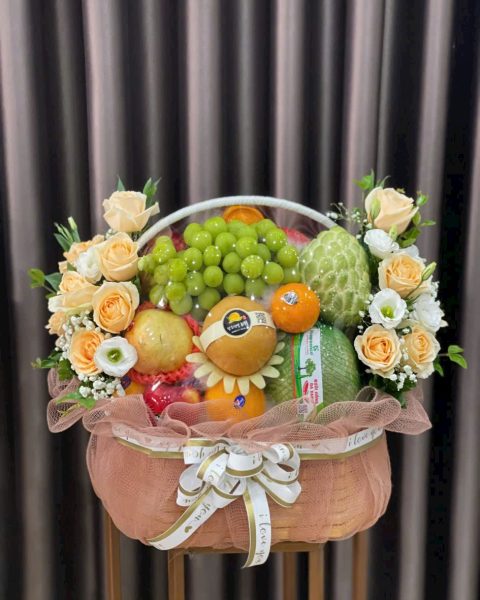 Giỏ Hoa Quả Chúc Mừng
