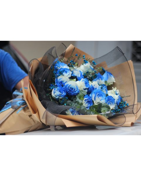 Blue and White
