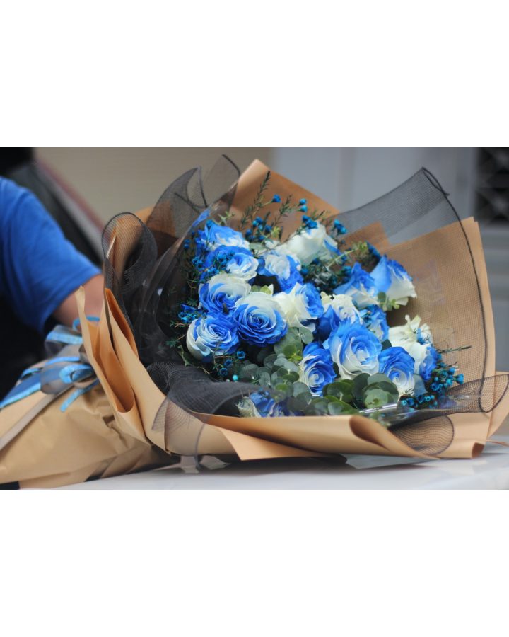 Blue and White