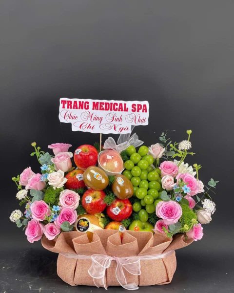 Giỏ Hoa Quả Chúc Mừng