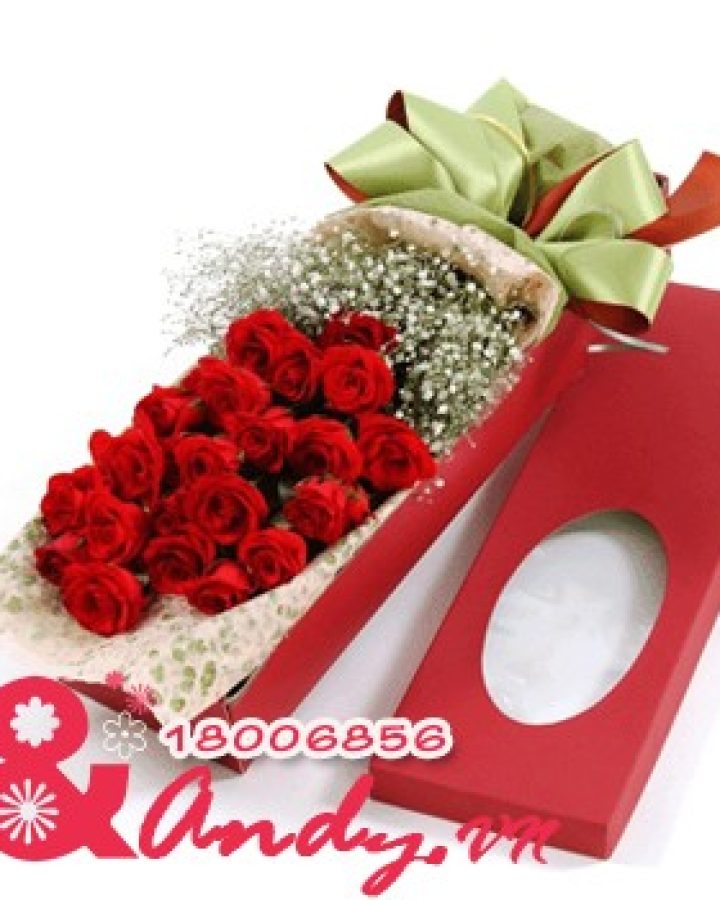 Hộp hoa hồng – Tình yêu