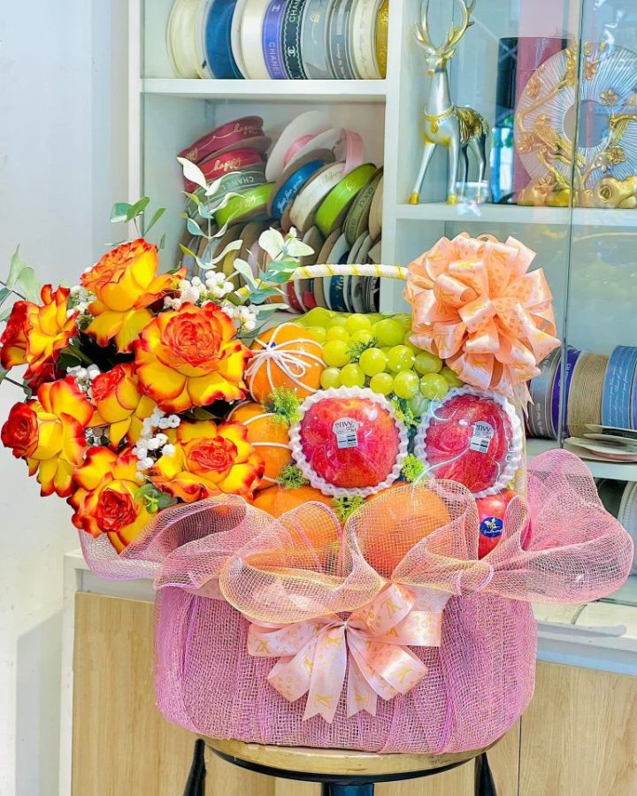 Giỏ Hoa Quả Chúc Mừng