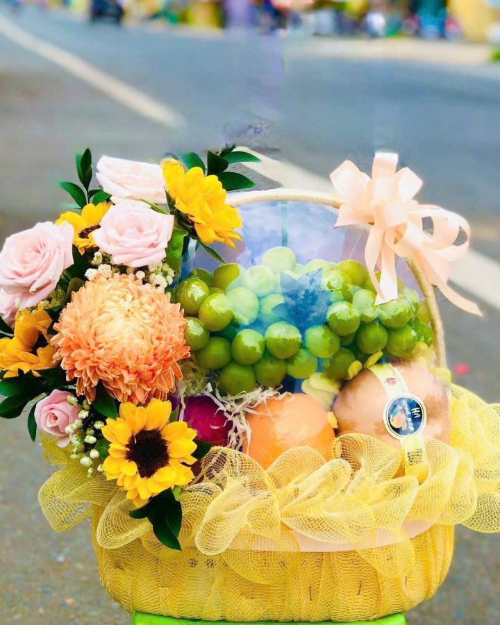 Giỏ Hoa Quả Chúc Mừng