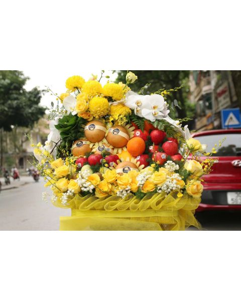 Giỏ Hoa Quả Chúc Mừng