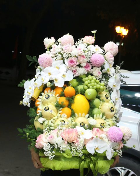 Giỏ Hoa Quả Chúc Mừng